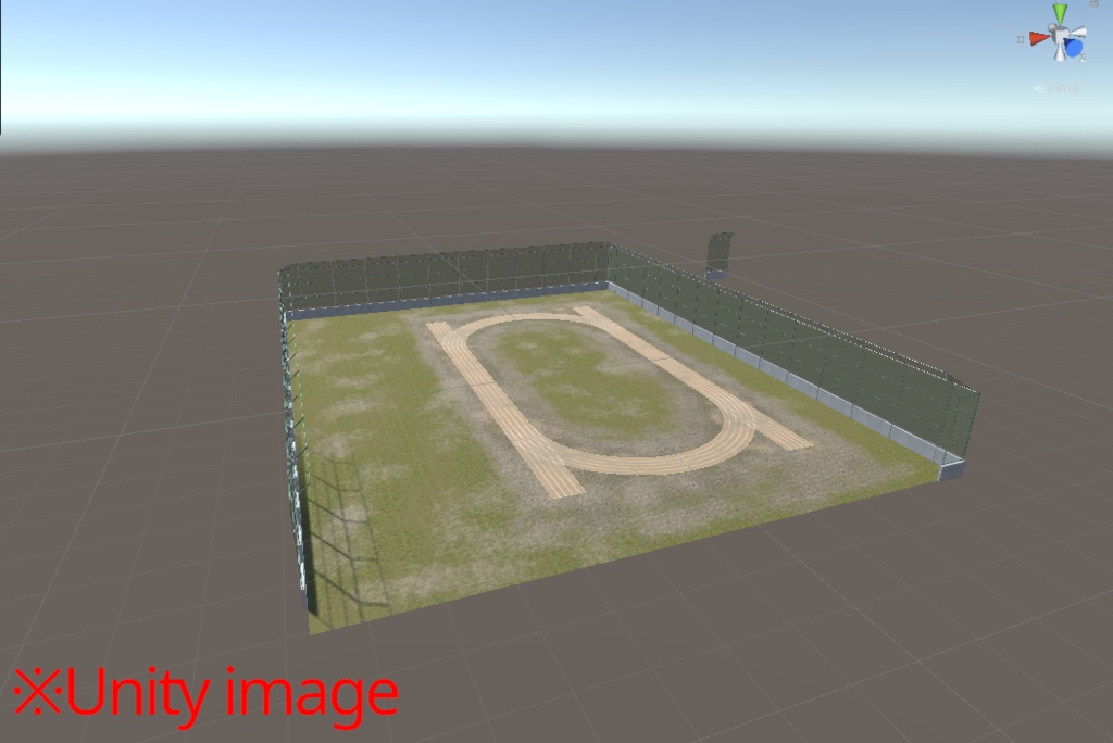 【3DCG】学校のグラウンド