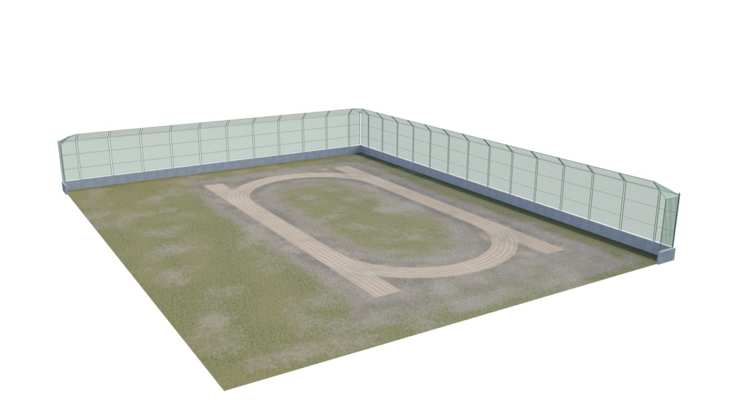 【3DCG】学校のグラウンド