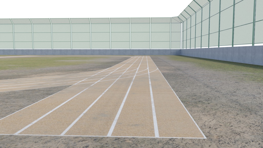 【3DCG】学校のグラウンド