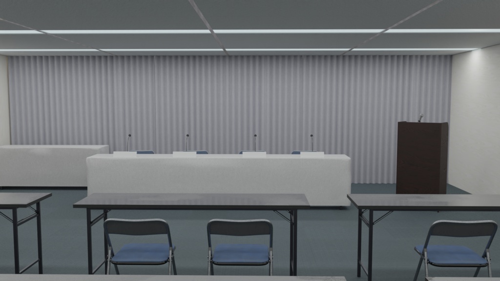 【3DCG】会見場/貸しオフィス