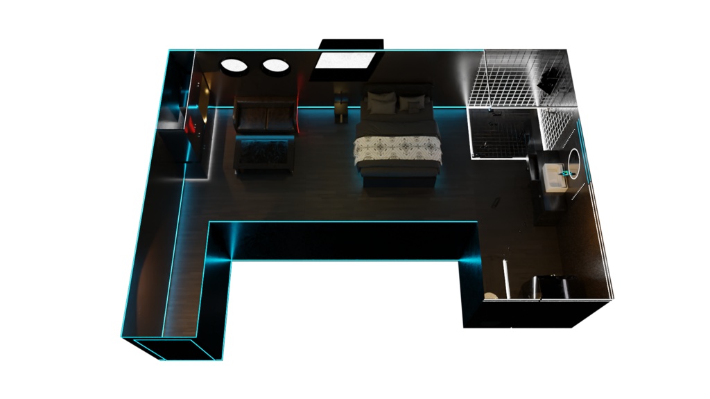 【3DCG】サイバールーム(ホテル)