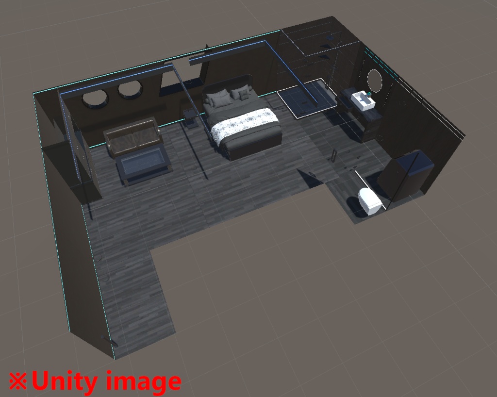 【3DCG】サイバールーム(ホテル)