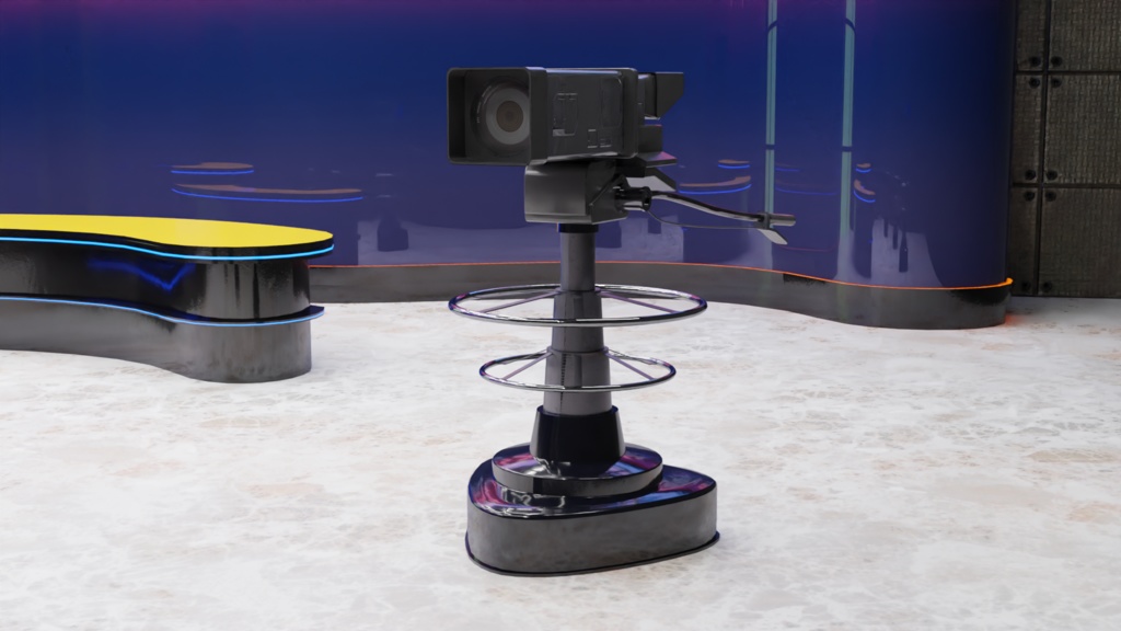 【3DCG】テレビスタジオセット