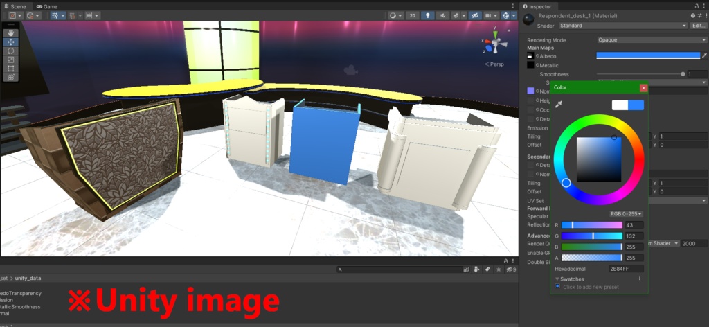 【3DCG】テレビスタジオセット