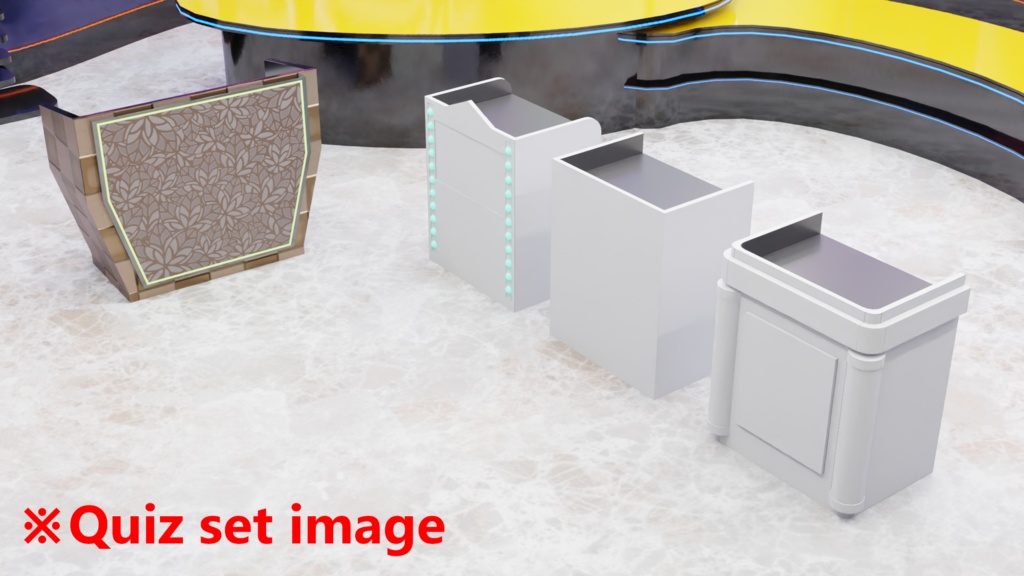 【3DCG】テレビスタジオセット