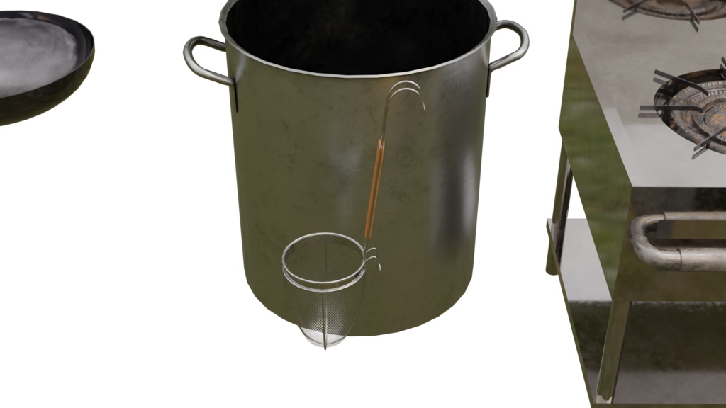 【3DCG】ラーメン屋セット