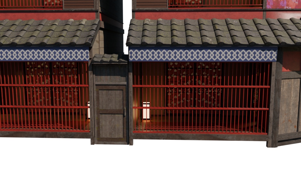【3DCG】遊郭建物セット