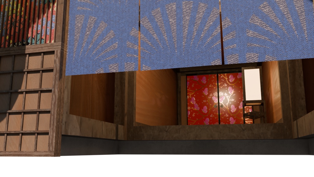 【3DCG】遊郭建物セット