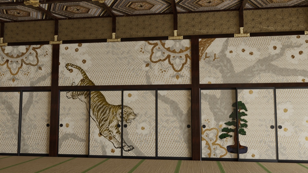 【3DCG】将軍部屋/大広間