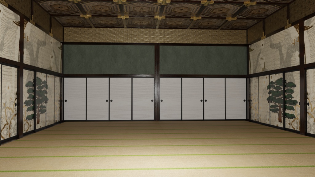 【3DCG】将軍部屋/大広間