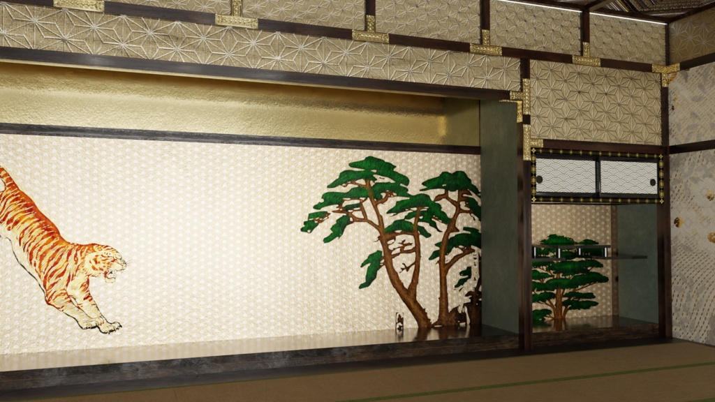 【3DCG】将軍部屋/大広間