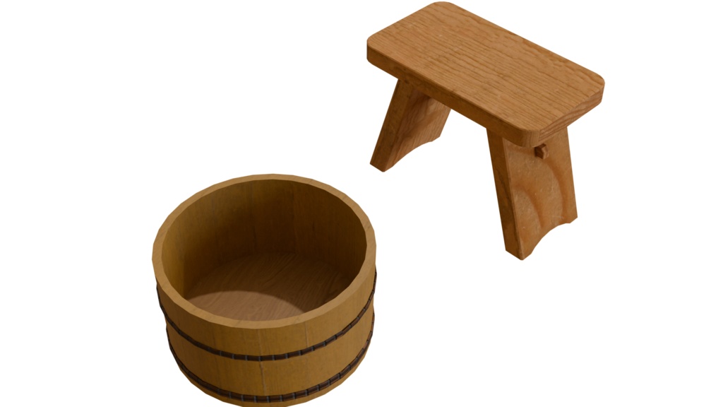 【3DCG】旅館/ホテル(露天風呂付き)