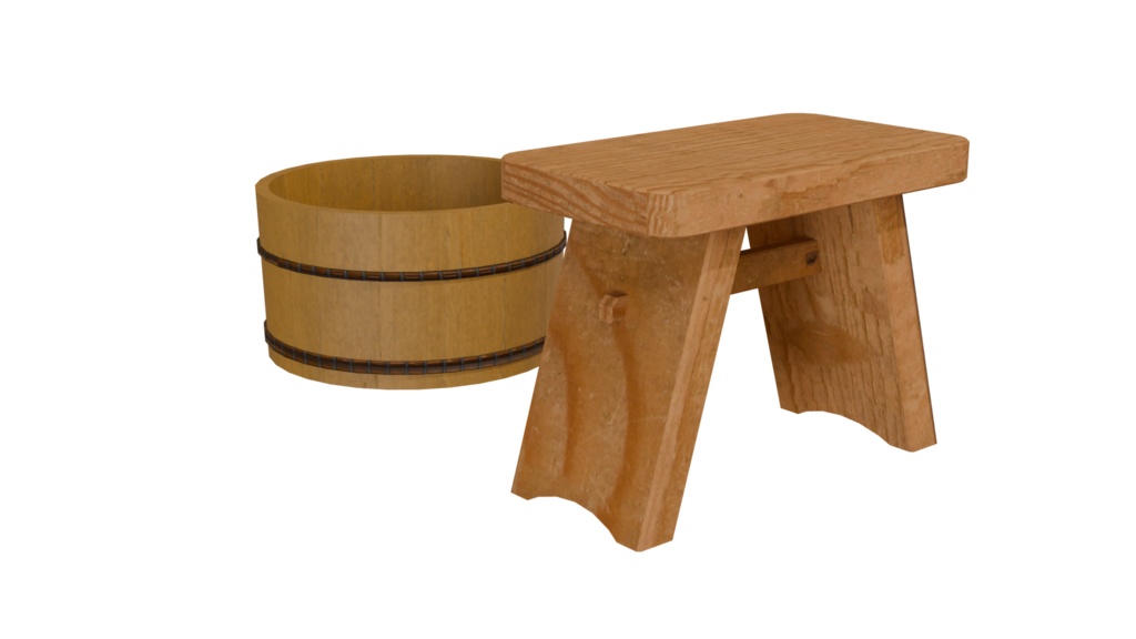 【3DCG】旅館/ホテル(露天風呂付き)