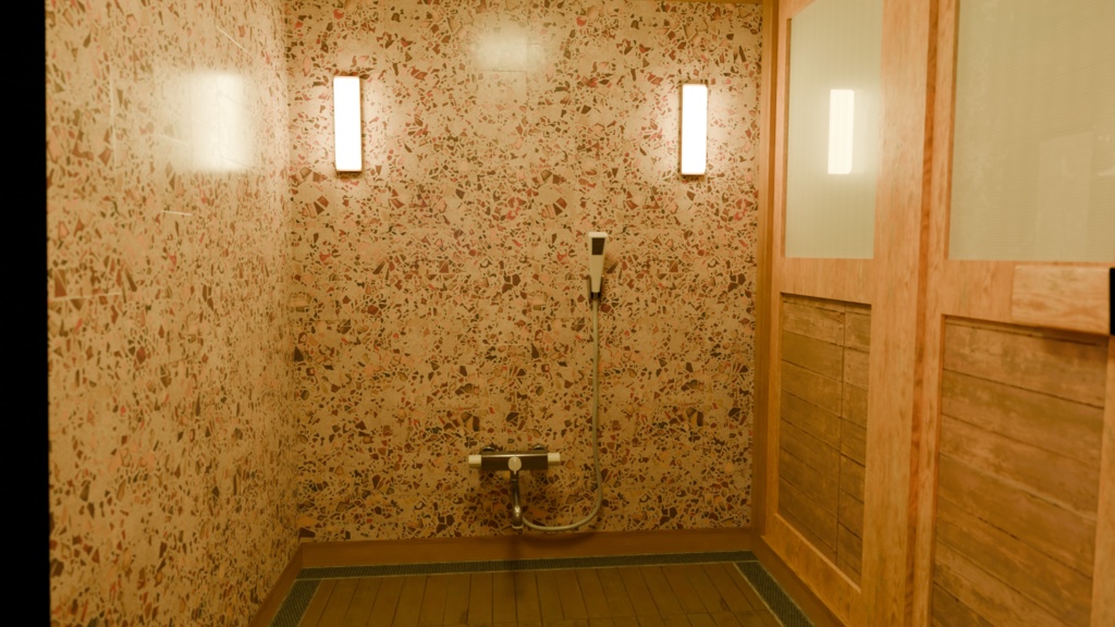 【3DCG】旅館/ホテル(露天風呂付き)