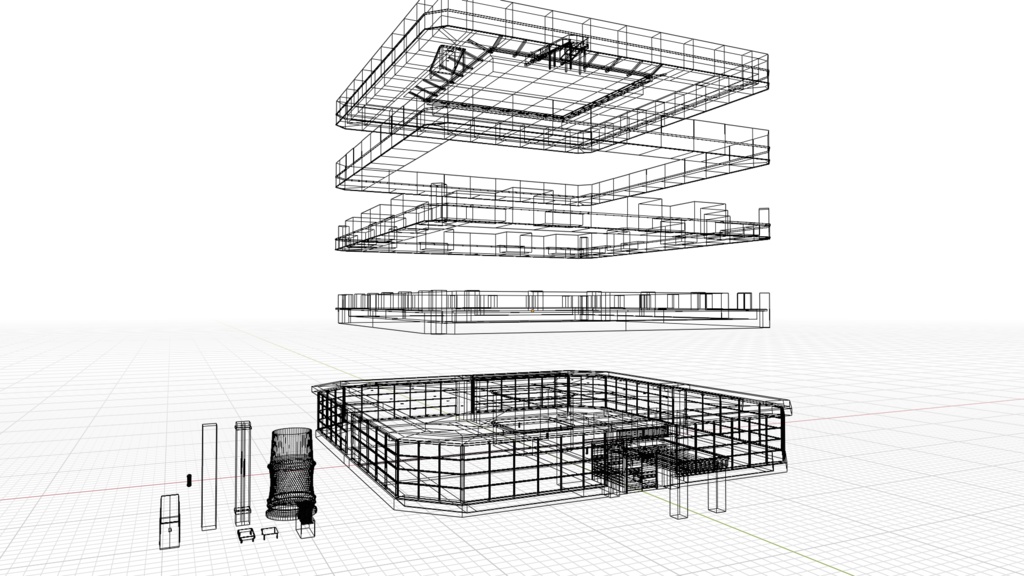 【3DCG】タワーマンション/高層マンション