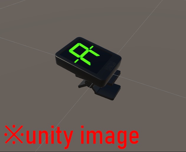 【3DCG】ギターチューナー/クリップ式