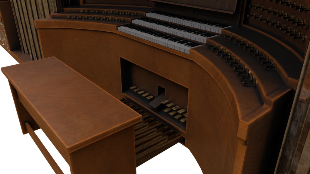 【3DCG】パイプオルガン