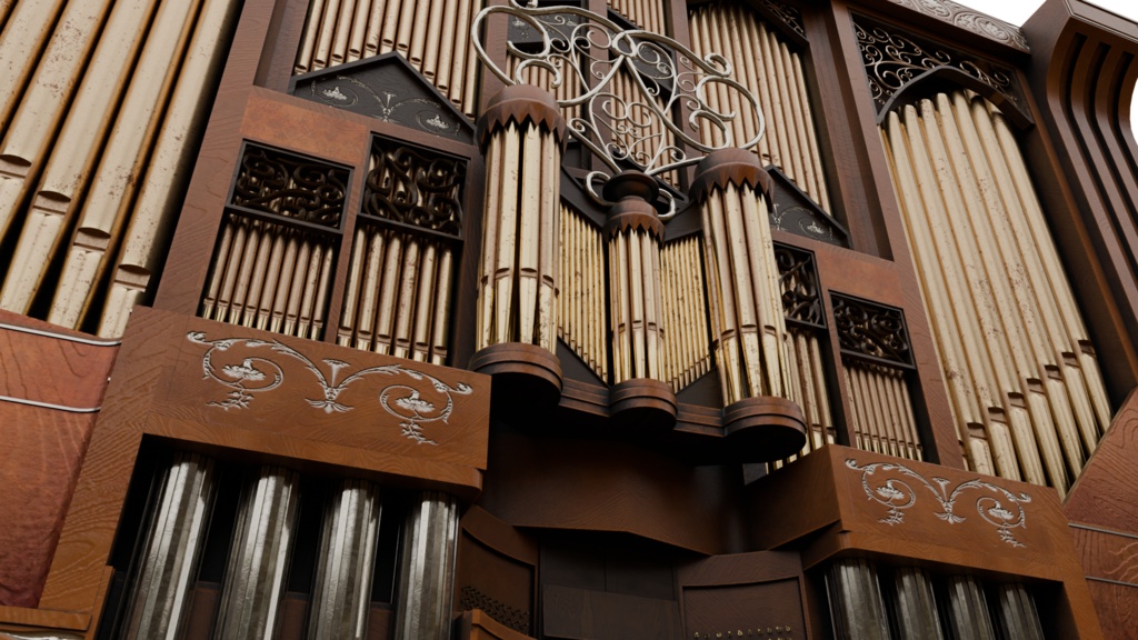 【3DCG】パイプオルガン