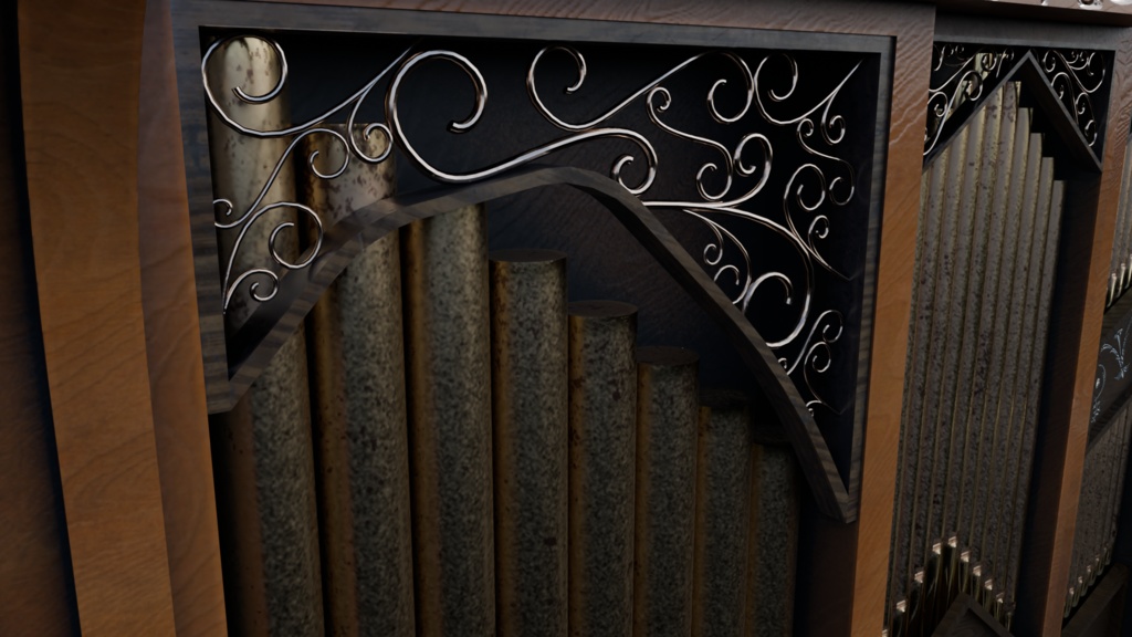 【3DCG】パイプオルガン