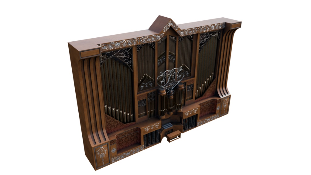 【3DCG】パイプオルガン