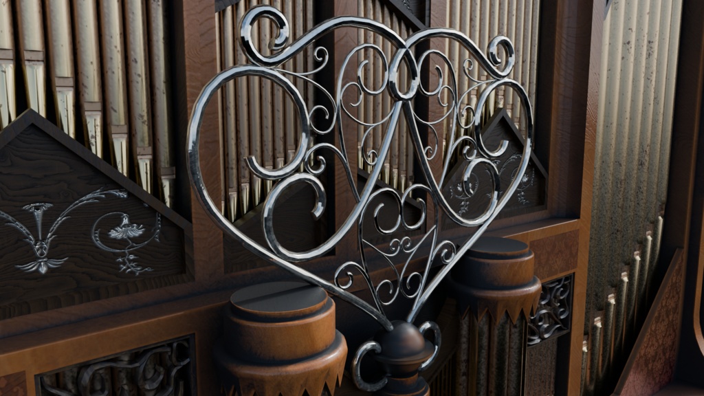 【3DCG】パイプオルガン