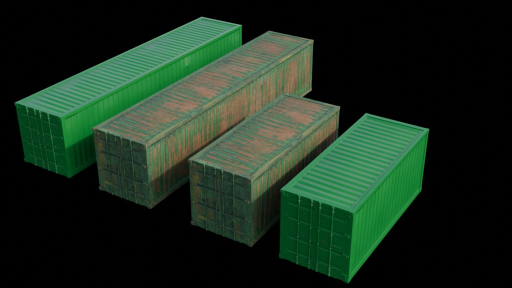 【3DCG】コンテナ