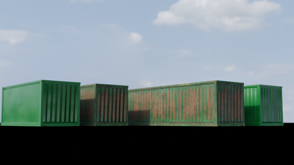 【3DCG】コンテナ