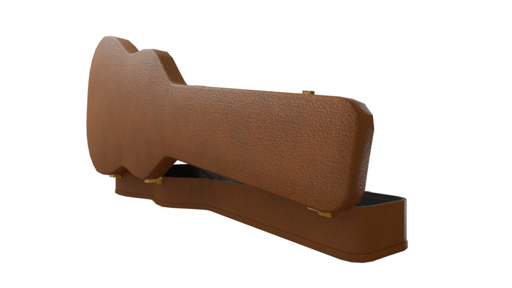 【3DCG】ギターケース/ソフト&ハード