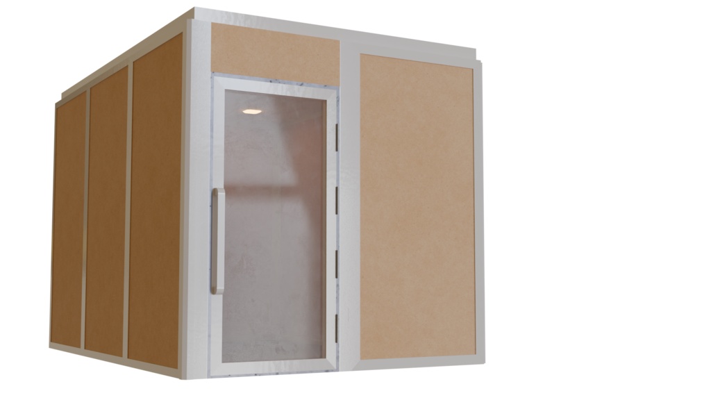 【3DCG】簡易防音ブースキット