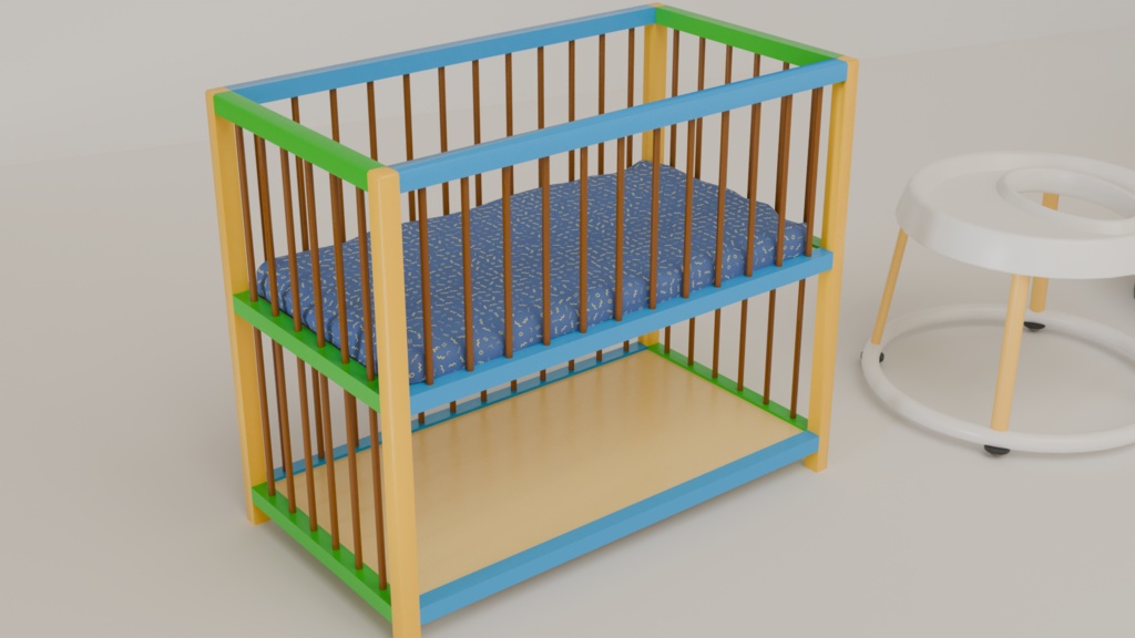 【3DCG】ベビーグッズ