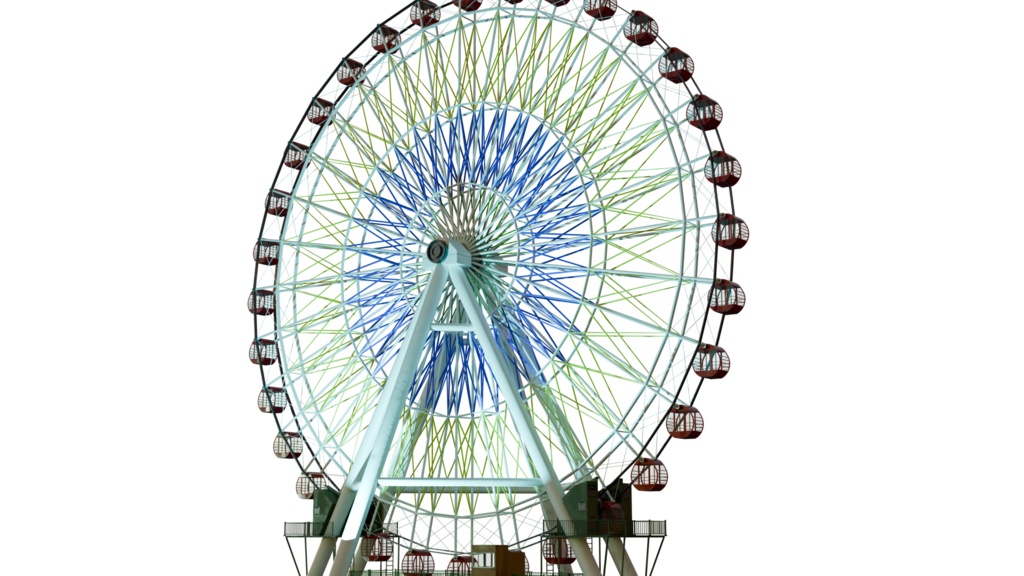 【3DCG】観覧車/遊園地