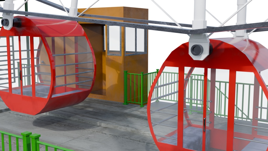 【3DCG】観覧車/遊園地