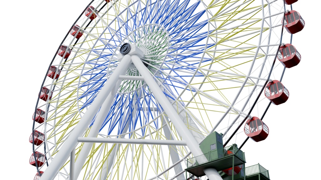 【3DCG】観覧車/遊園地