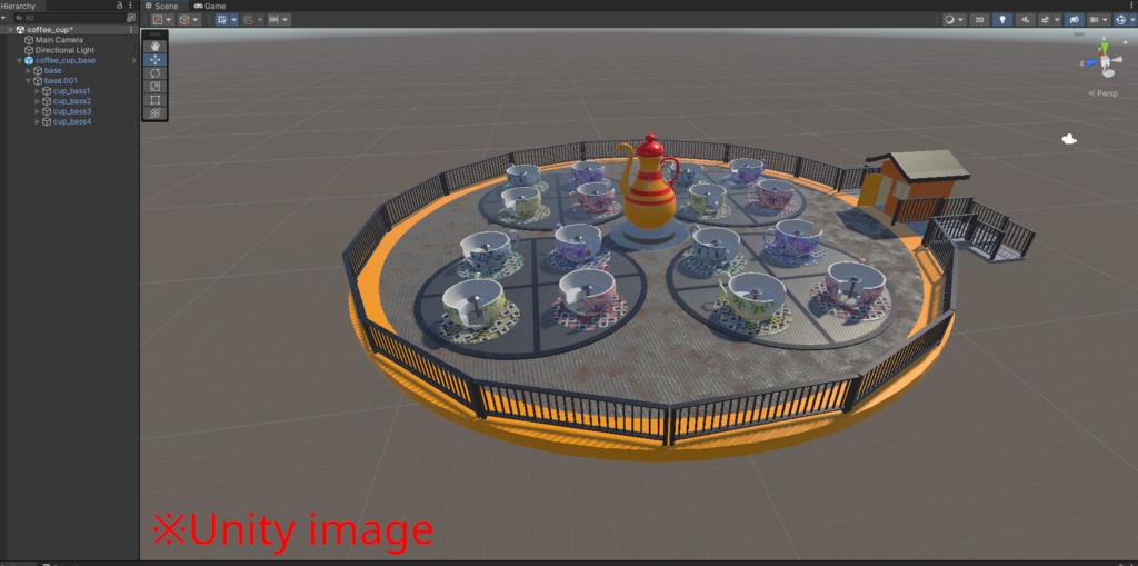 【3DCG】コーヒーカップ/遊園地