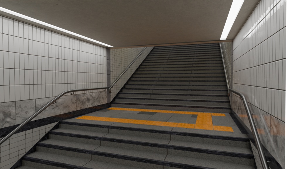 【3DCG】地下道キット