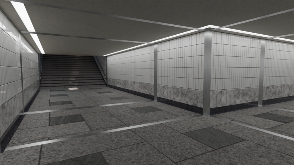 【3DCG】地下道キット