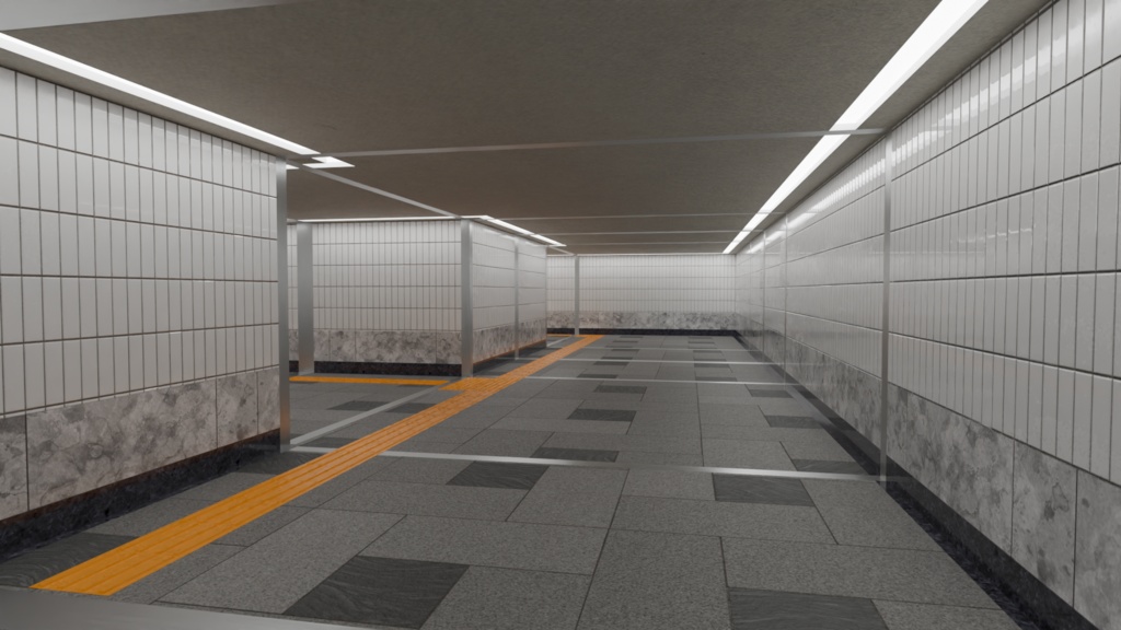 【3DCG】地下道キット