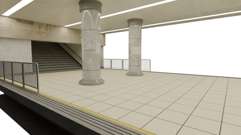 【3DCG】プラットホームキット