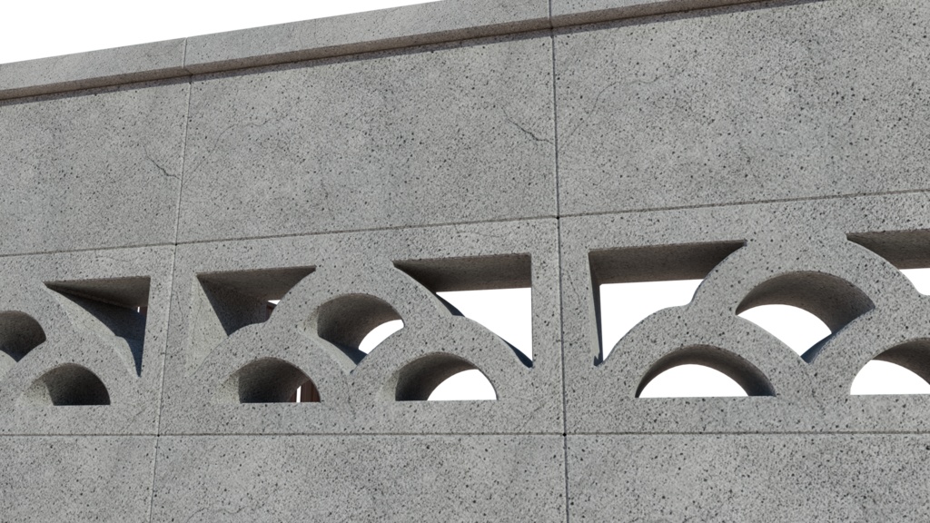 【3DCG】コンクリートブロックセット