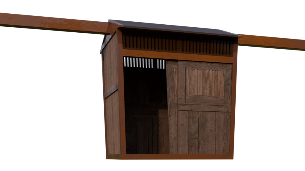 【3DCG】かご(駕籠)