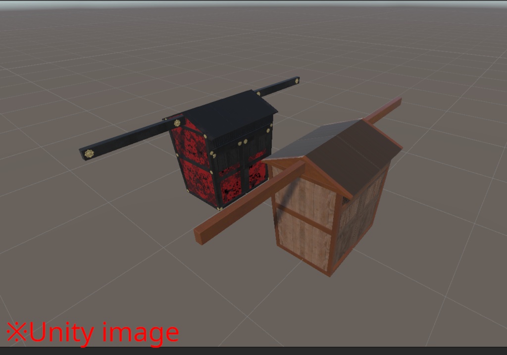 【3DCG】かご(駕籠)