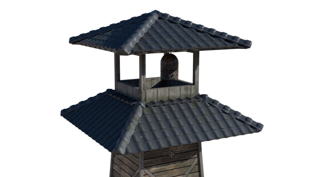 【3DCG】半鐘櫓