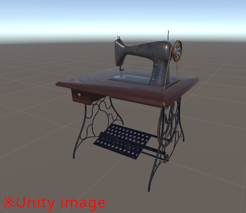 【3DCG】アンティークミシン