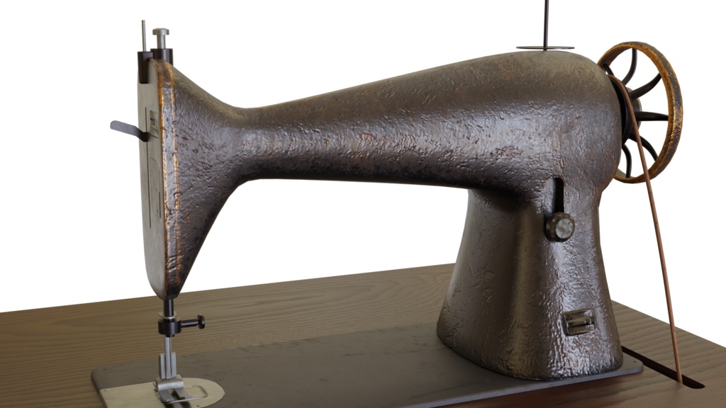 【3DCG】アンティークミシン