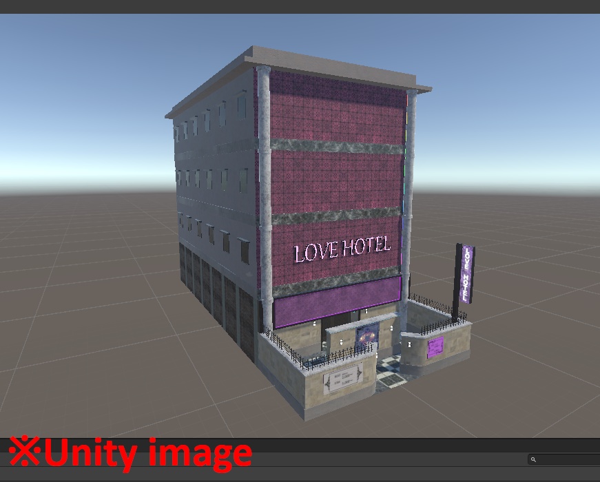 【3DCG】ラブホテルセット