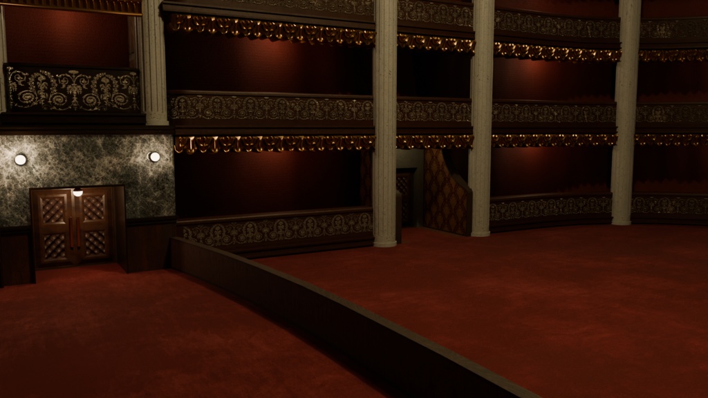 【3DCG】オペラハウスセット