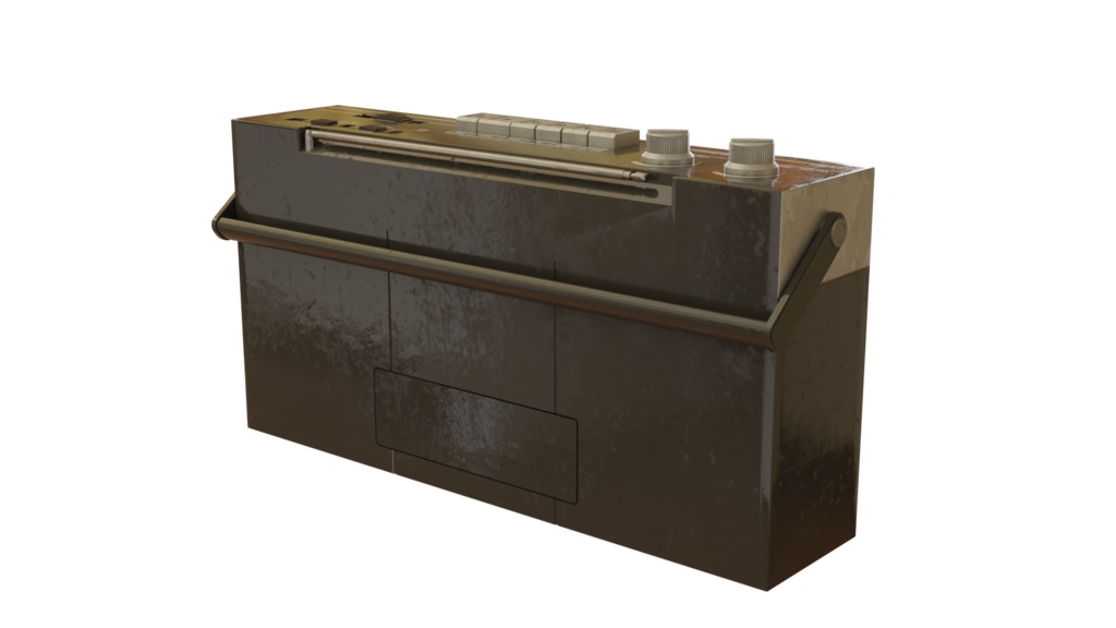 【3DCG】レトロラジオカセット