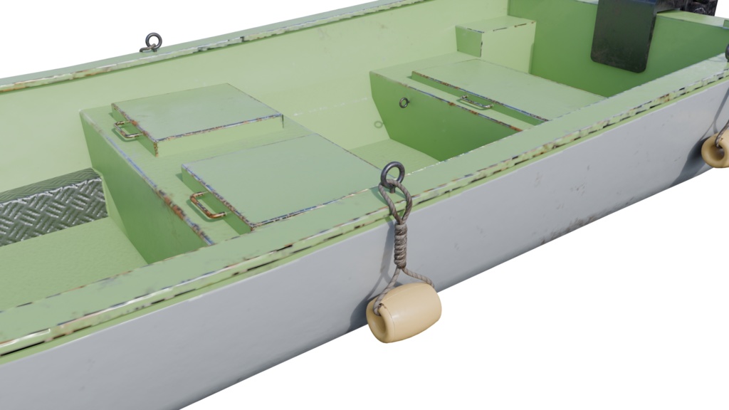 【3DCG】小舟/ボート