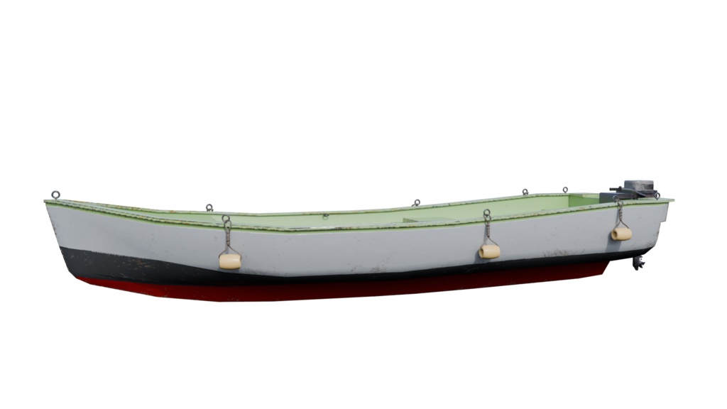 【3DCG】小舟/ボート