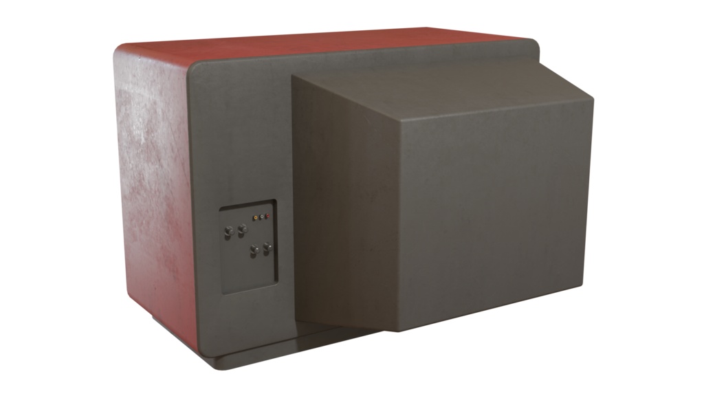 【3DCG】古いブラウン管テレビ